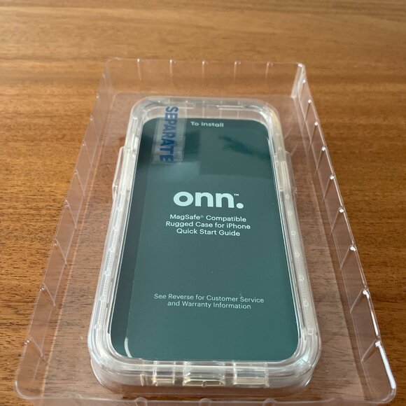 NEW, onn. MagSafe Compatible Rugged Case iPhone 2021 Pro, NIB one cover - Clear - Picture 4 of 9